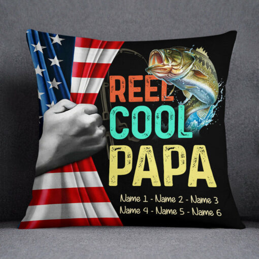 Personalized Fishing Grandpa Pillow