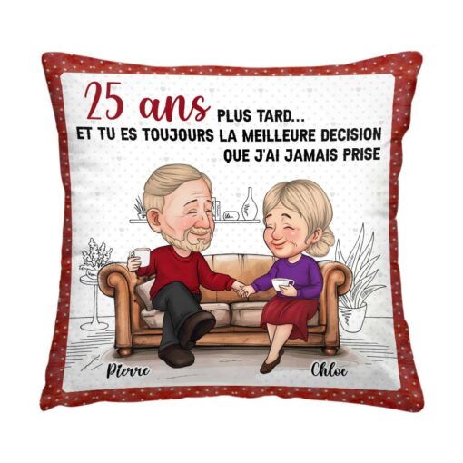 Personalized France Et Tu Es Toujours La Meilleure D�cision Que J’ai Jamais Prise Pillow