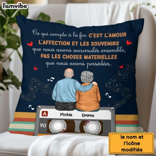 Personalized French Gift For Couples C’est L’amour, L’affection Et Les Souvenirs Pillow