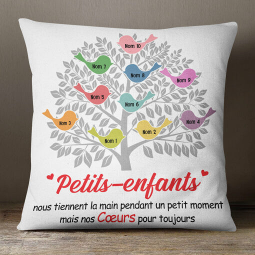 Personalized French Maman Grand-mere Tree Mom Grandma Pillow