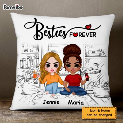 Personalized Friend Forever Pillow