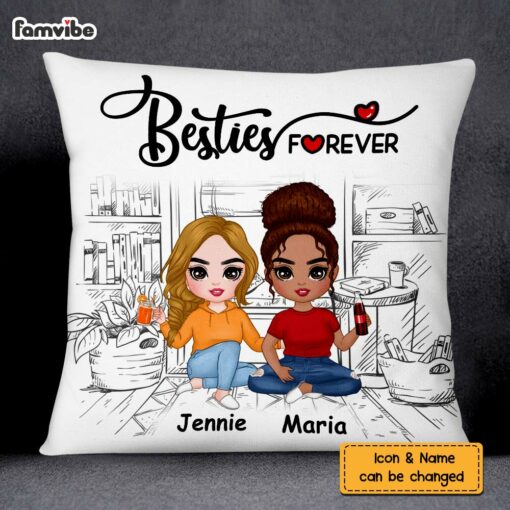 Personalized Friend Forever Pillow