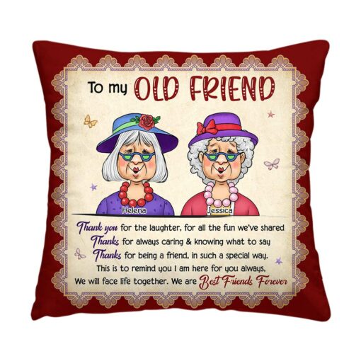 Personalized Friend Gift Thank You For The Laughter Pillow