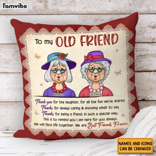 Personalized Friend Gift Thank You For The Laughter Pillow