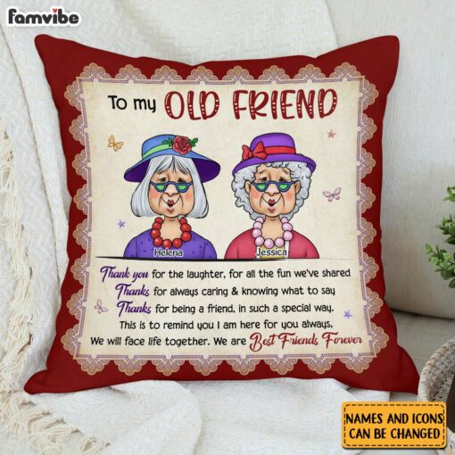 Personalized Friend Gift Thank You For The Laughter Pillow