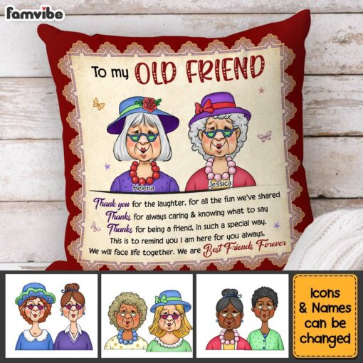 Personalized Friend Gift Thank You For The Laughter Pillow