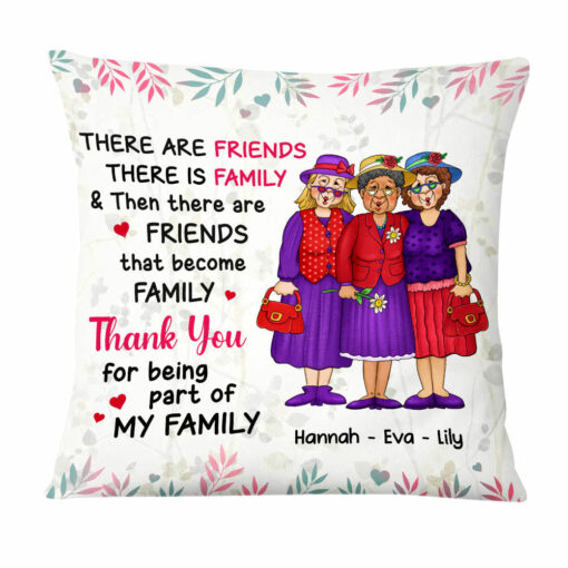 Personalized Friends Become Family Pillow