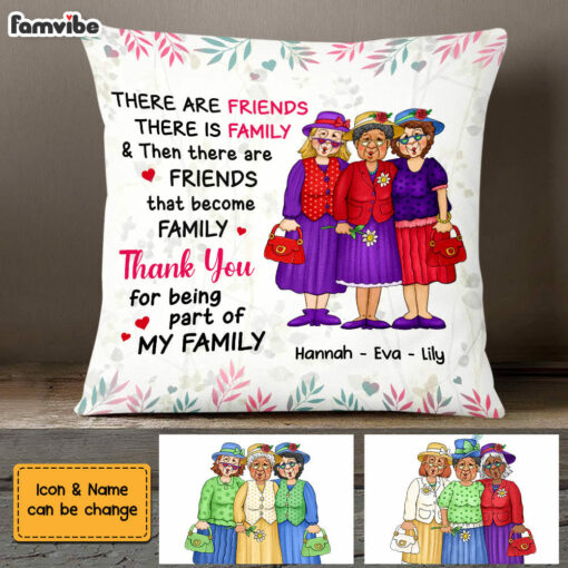 Personalized Friends Become Family Pillow