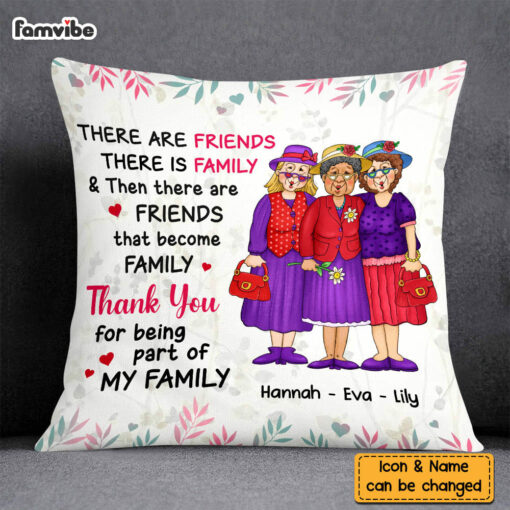 Personalized Friends Become Family Pillow