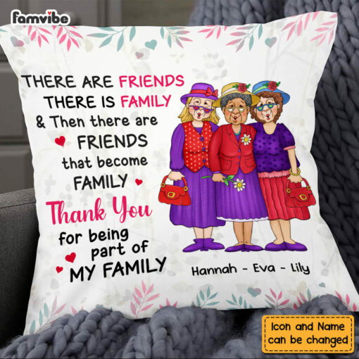 Personalized Friends Become Family Pillow