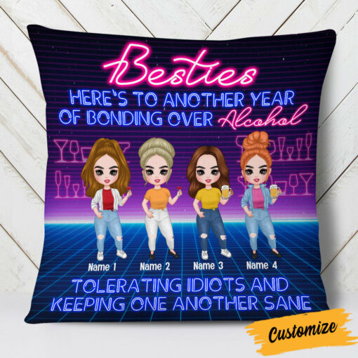 Personalized Friends Bonding Pillow