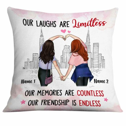 Personalized Friends Endless Friendship Pillow