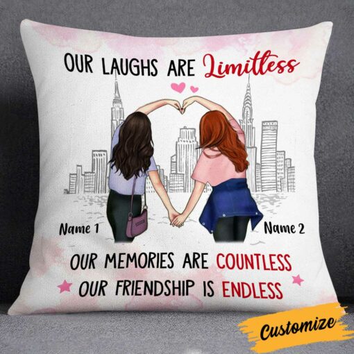 Personalized Friends Endless Friendship Pillow