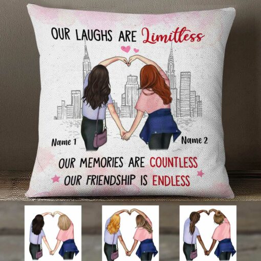 Personalized Friends Endless Friendship Pillow