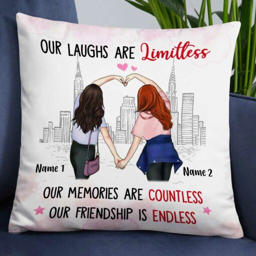 Personalized Friends Endless Friendship Pillow