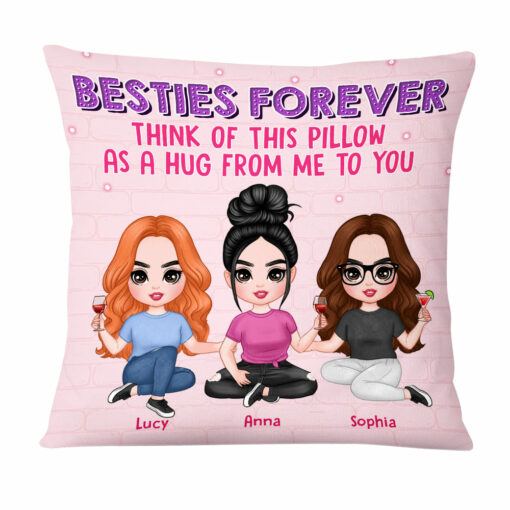 Personalized Friends Forever A Hug From Me Pillow