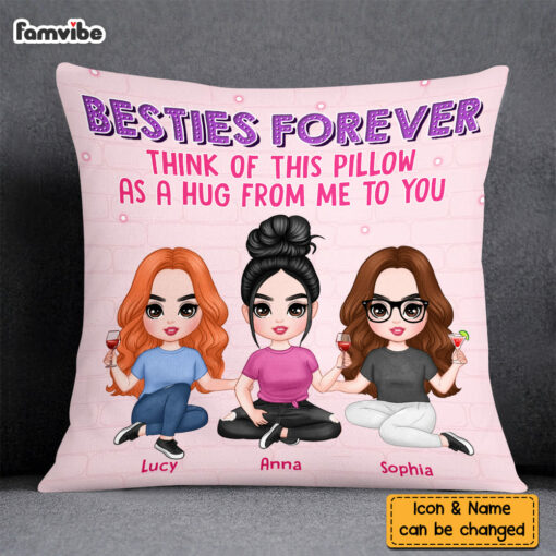 Personalized Friends Forever A Hug From Me Pillow