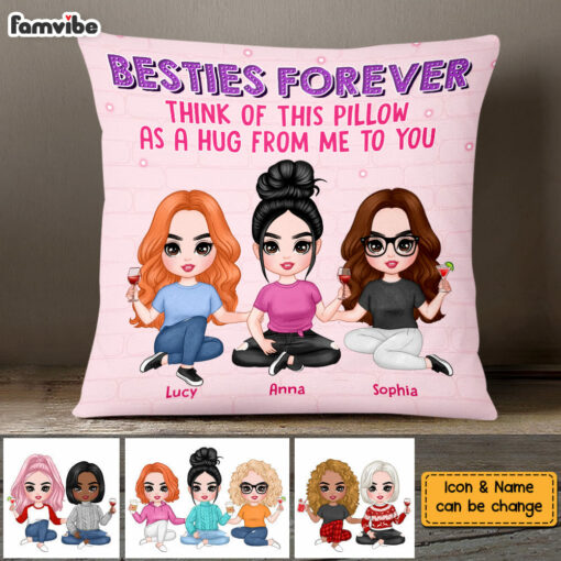 Personalized Friends Forever A Hug From Me Pillow