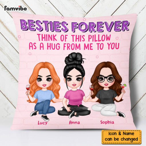 Personalized Friends Forever A Hug From Me Pillow