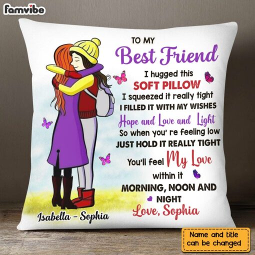 Personalized Friends Hug Pillow