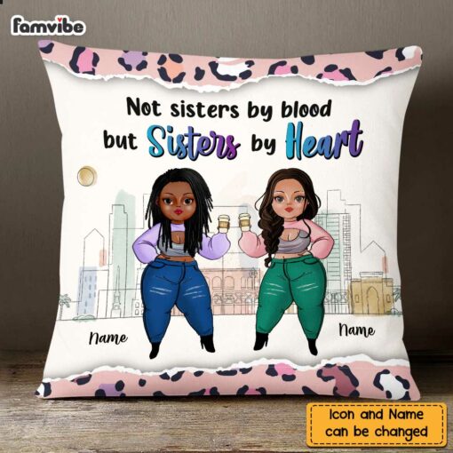 Personalized Friends Life With Sisters Pillow