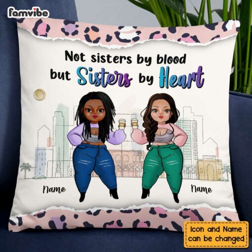 Personalized Friends Life With Sisters Pillow