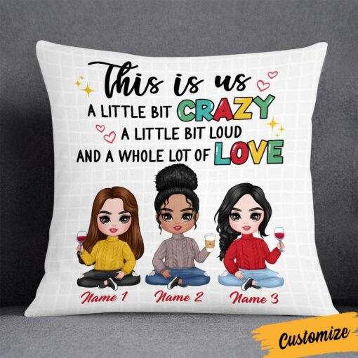 Personalized Friends Sisters Pillow