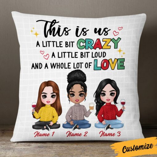 Personalized Friends Sisters Pillow