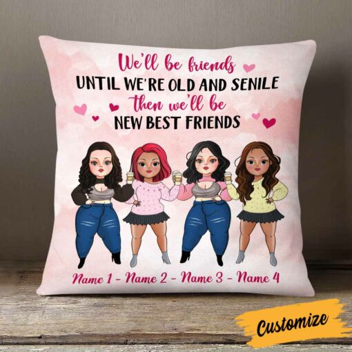 Personalized Friends We Will Be Pillow