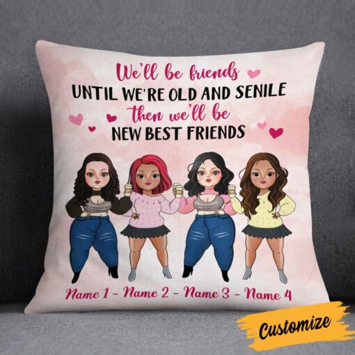 Personalized Friends We Will Be Pillow