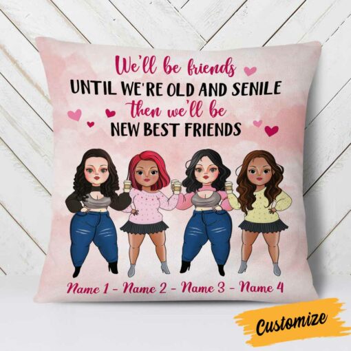 Personalized Friends We Will Be Pillow