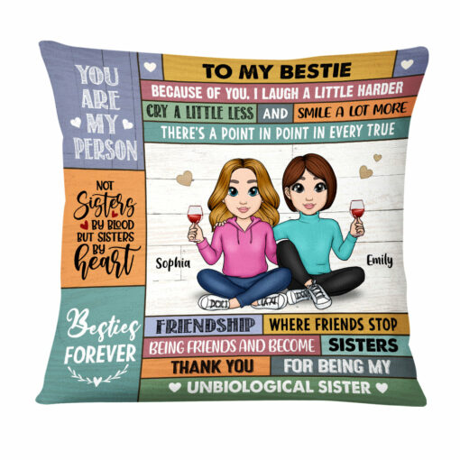 Personalized Friends You Are My Person Pillow