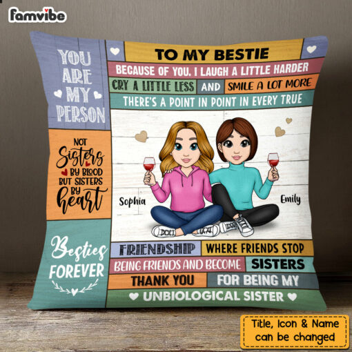 Personalized Friends You Are My Person Pillow