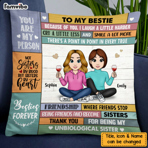 Personalized Friends You Are My Person Pillow