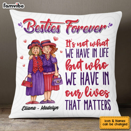 Personalized Friendship Friends Forever Old Friends Pillow