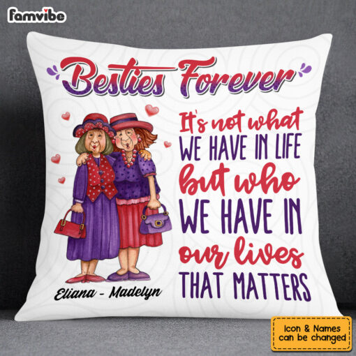 Personalized Friendship Friends Forever Old Friends Pillow