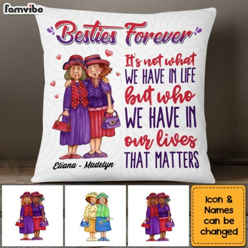 Personalized Friendship Friends Forever Old Friends Pillow