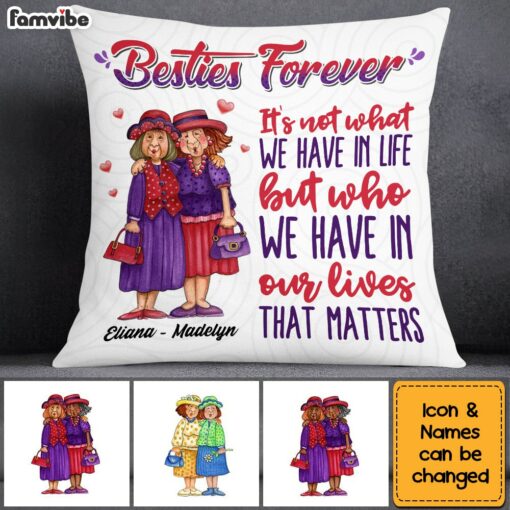 Personalized Friendship Friends Forever Old Friends Pillow