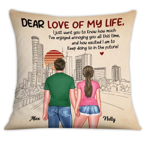 Personalized Funny Anniversary I’ve Enjoyed Annoying You Pillow