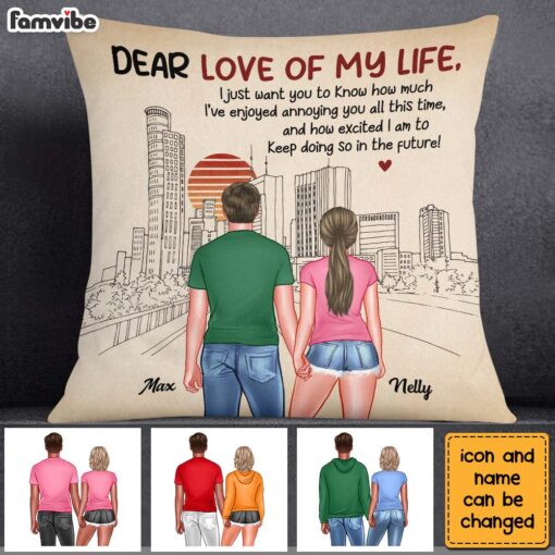 Personalized Funny Anniversary I’ve Enjoyed Annoying You Pillow