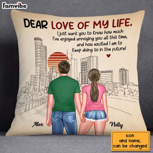 Personalized Funny Anniversary I’ve Enjoyed Annoying You Pillow