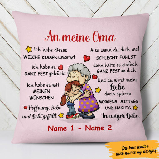 Personalized German Grandma Mom Oma Mama Pillow