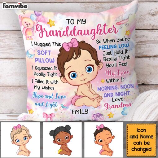 Personalized Gift For Baby Hugged This Soft Pillow