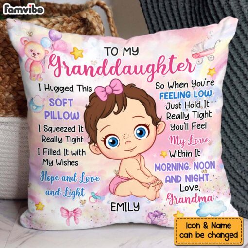 Personalized Gift For Baby Hugged This Soft Pillow