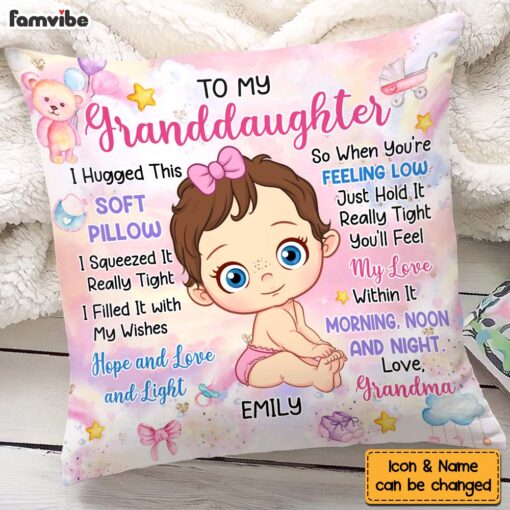 Personalized Gift For Baby Hugged This Soft Pillow