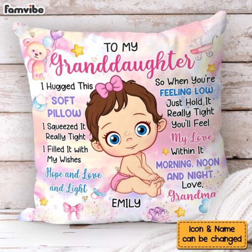 Personalized Gift For Baby Hugged This Soft Pillow