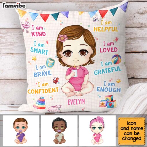 Personalized Gift For Baby I Am Kind Baby Shower Theme Pillow