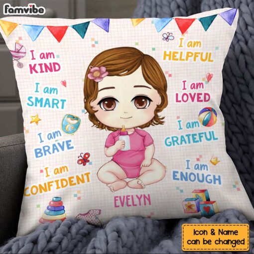 Personalized Gift For Baby I Am Kind Baby Shower Theme Pillow