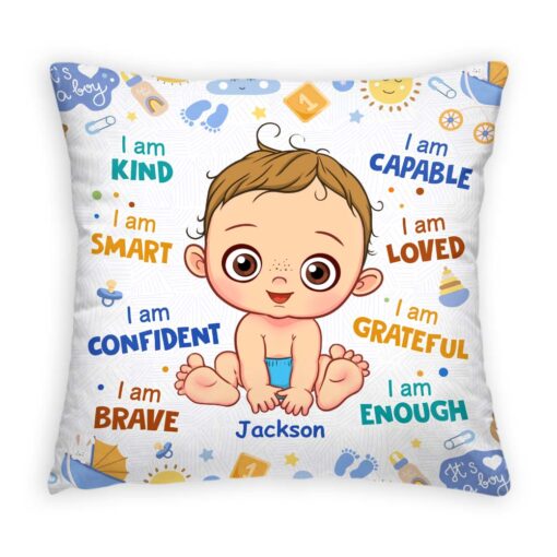 Personalized Gift For Baby I Am Kind Pillow