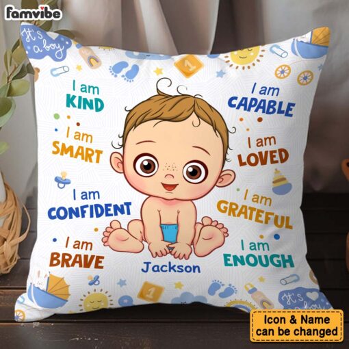 Personalized Gift For Baby I Am Kind Pillow